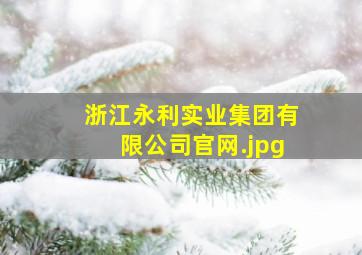 浙江永利实业集团有限公司官网