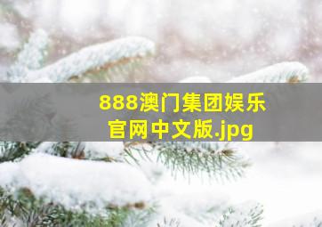 888澳门集团娱乐官网中文版