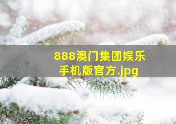 888澳门集团娱乐手机版官方