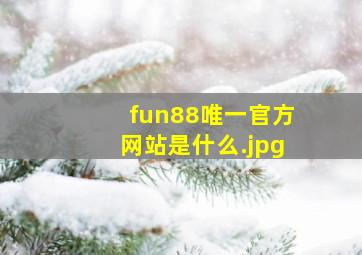 fun88唯一官方网站是什么