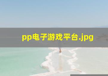 pp电子游戏平台