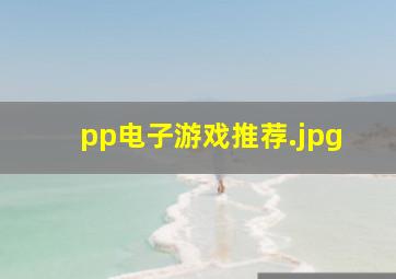 pp电子游戏推荐