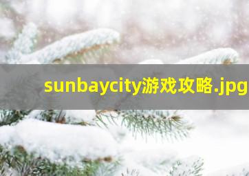 sunbaycity游戏攻略